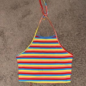 Striped shien tank top